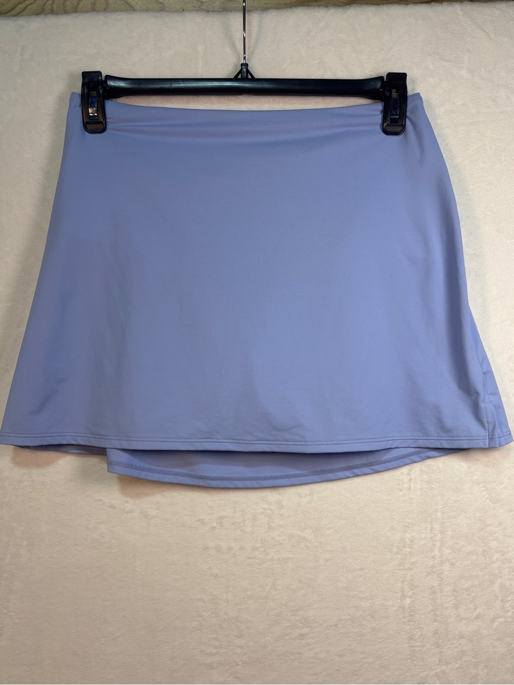 ATHLETA Tidal Swim Skirt Women's Large Baby Blue Back Zipper Pocket Bikini Brief
